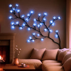 Rustic Tree Light Art Accent with LED Branch for Wall Decor