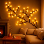 Rustic Tree Light Art Accent with LED Branch for Wall Decor