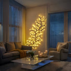 Rustic Tree Light Art Accent with LED Branch for Wall Decor