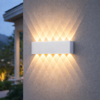 Minimalist LED Wall Light for Indoor and Outdoor Up-Down Illumination