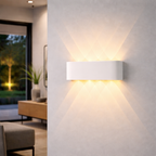 Minimalist LED Wall Light for Indoor and Outdoor Up-Down Illumination