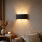 Minimalist LED Wall Light for Indoor and Outdoor Up-Down Illumination