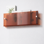 Acrylic Floating Wall Shelf for Magazine Storage and Display Organizer