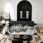 Retro Floral Sofa Cover in Soft Chenille Fabric