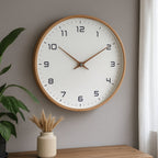 Silent Non-Ticking Decorative Clock - Modern Wooden Wall Design