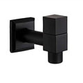 Matte Black Wall-Mounted Faucet – Contemporary Space-Saving Design