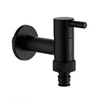 Matte Black Wall-Mounted Faucet – Contemporary Space-Saving Design