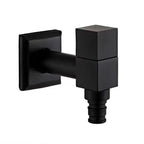 Matte Black Wall-Mounted Faucet – Contemporary Space-Saving Design