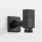 Matte Black Wall-Mounted Faucet – Contemporary Space-Saving Design
