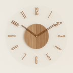 Scandinavian Style Silent Wooden Wall Clock