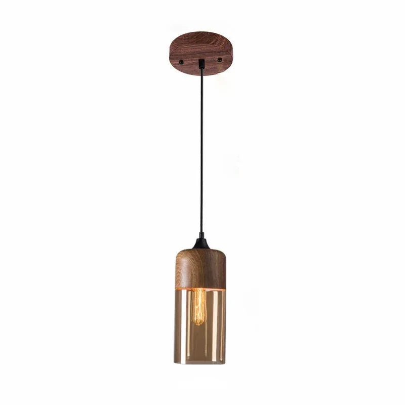 Cozy Vintage Glass Hanging Light Fixture
