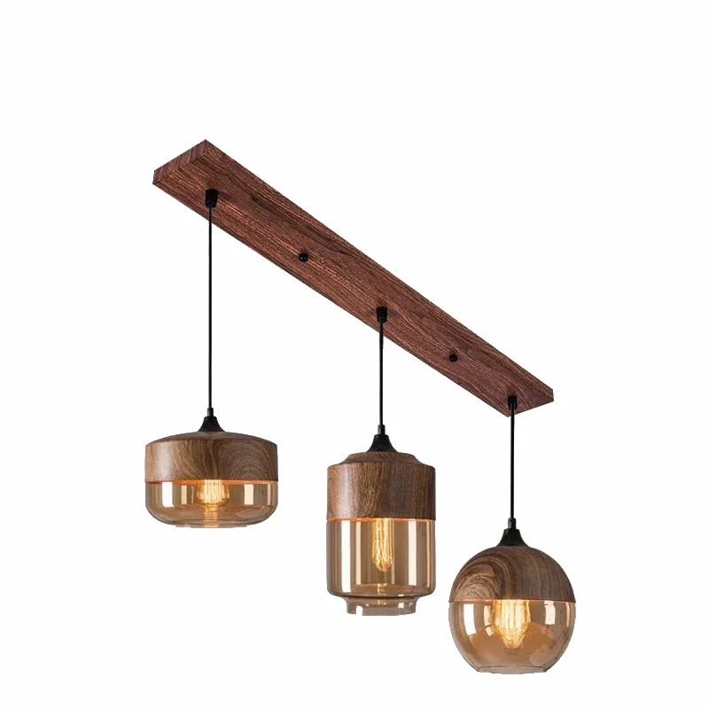 Cozy Vintage Glass Hanging Light Fixture