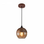 Cozy Vintage Glass Hanging Light Fixture