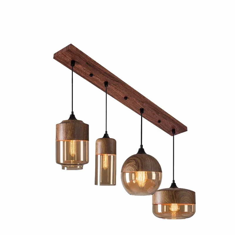 Cozy Vintage Glass Hanging Light Fixture