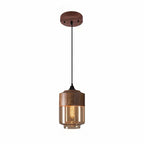 Cozy Vintage Glass Hanging Light Fixture