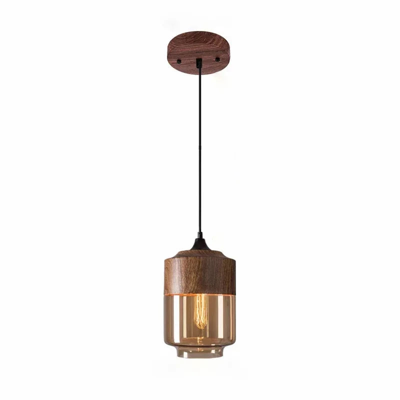 Cozy Vintage Glass Hanging Light Fixture
