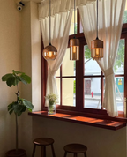 Cozy Vintage Glass Hanging Light Fixture