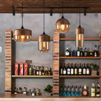 Cozy Vintage Glass Hanging Light Fixture