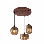 Cozy Vintage Glass Hanging Light Fixture