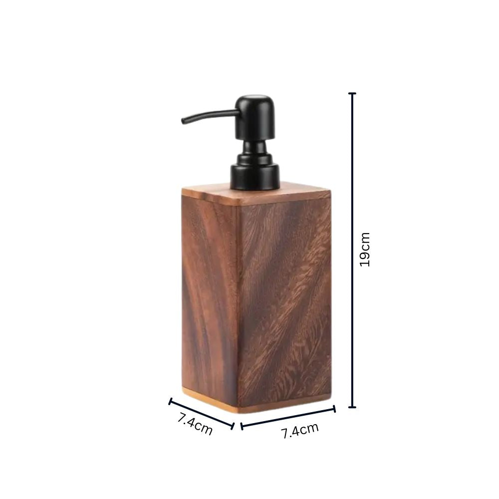 Chic Walnut Wood Soap Dispenser for Stylish Spaces