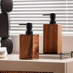 Chic Walnut Wood Soap Dispenser for Stylish Spaces