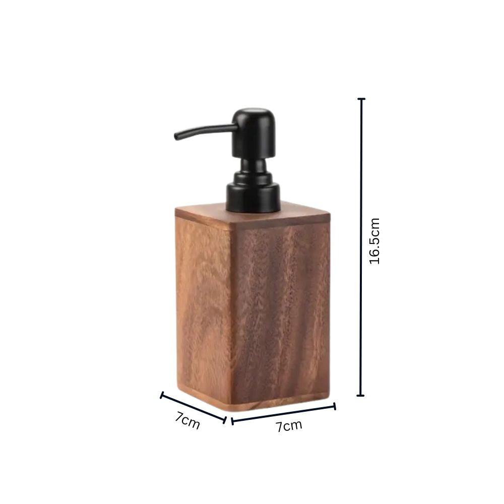 Chic Walnut Wood Soap Dispenser for Stylish Spaces