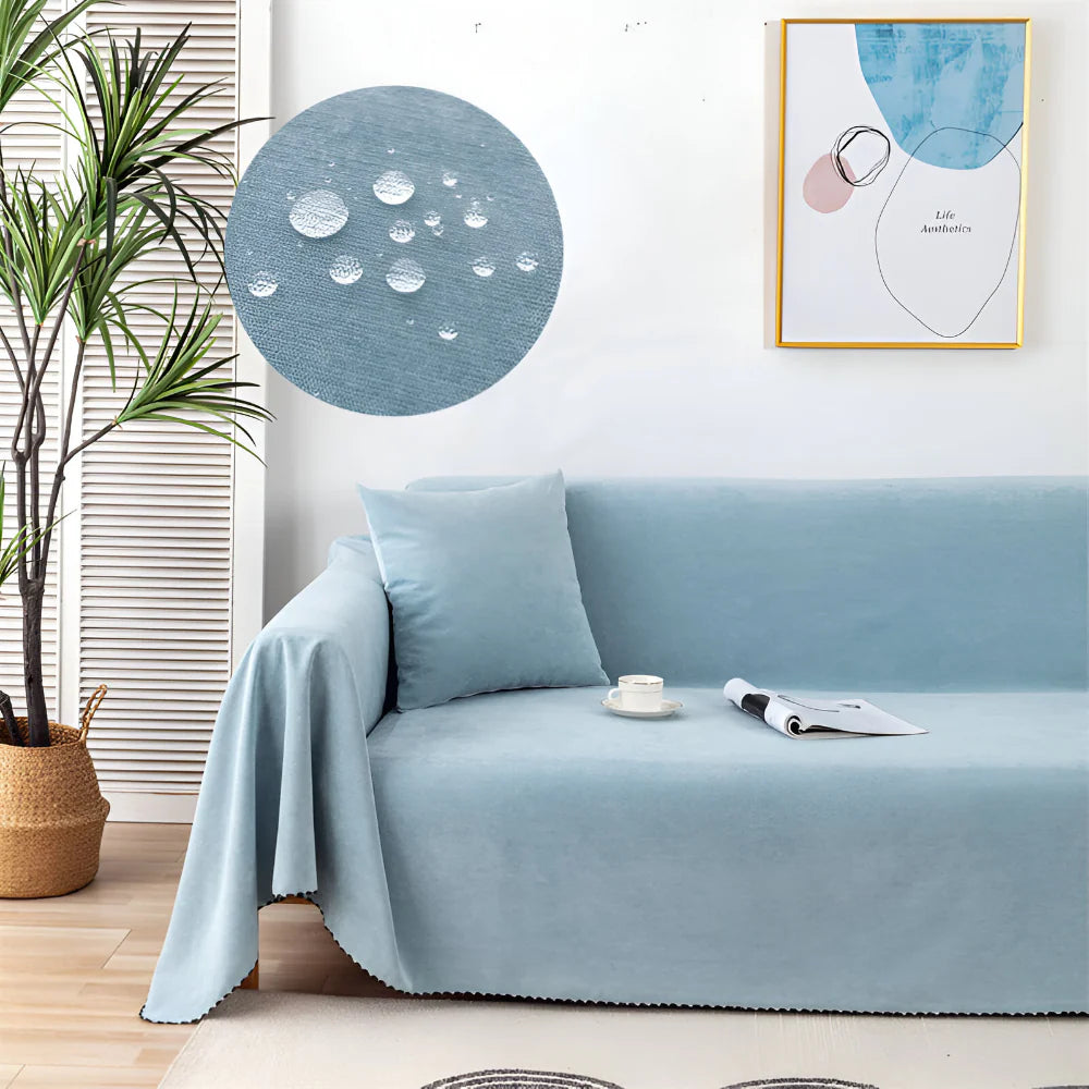 Textured Throw Blanket for Sofa and Couch Protection