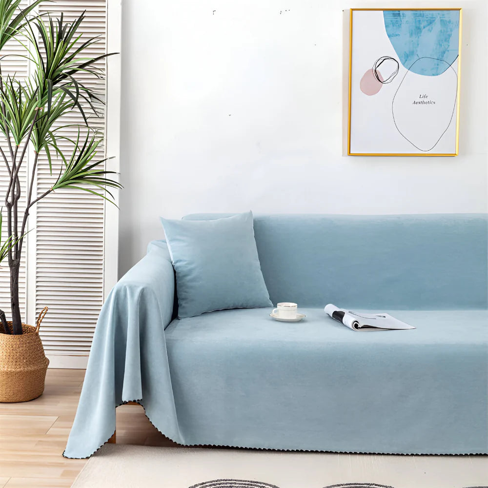 Textured Throw Blanket for Sofa and Couch Protection