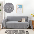 Textured Throw Blanket for Sofa and Couch Protection