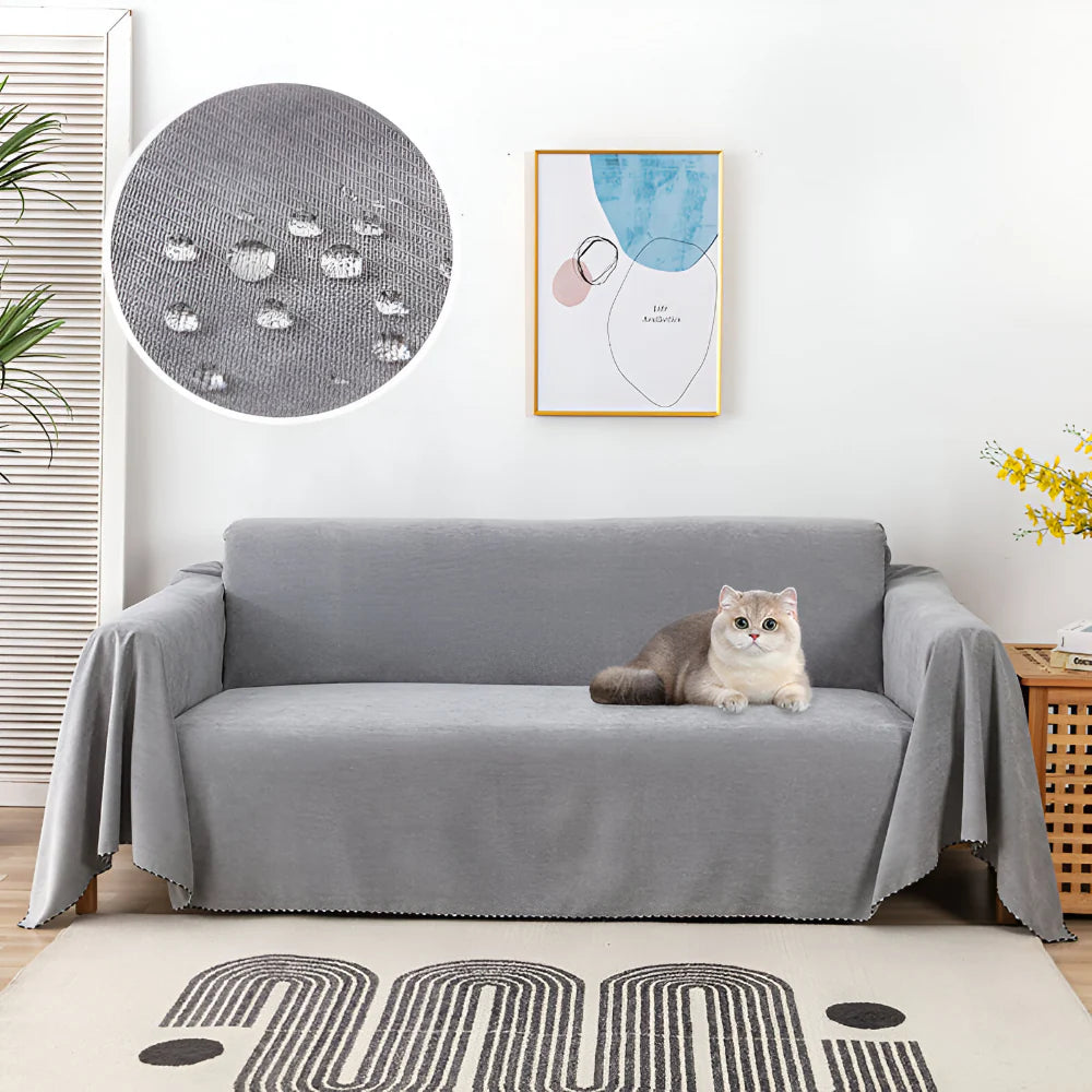 Textured Throw Blanket for Sofa and Couch Protection