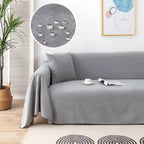 Textured Throw Blanket for Sofa and Couch Protection