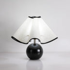Stylish Table Lamp with Wave Shade Design