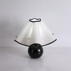 Stylish Table Lamp with Wave Shade Design