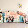 Pet-Friendly Slipcover for Sofa - Pastel Art Pattern