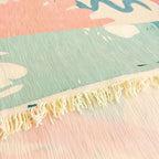 Pet-Friendly Slipcover for Sofa - Pastel Art Pattern