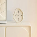 Organic Curved Wood Desk Clock for Timeless Style