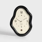 Organic Curved Wood Desk Clock for Timeless Style