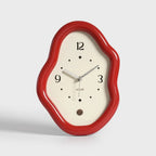 Organic Curved Wood Desk Clock for Timeless Style