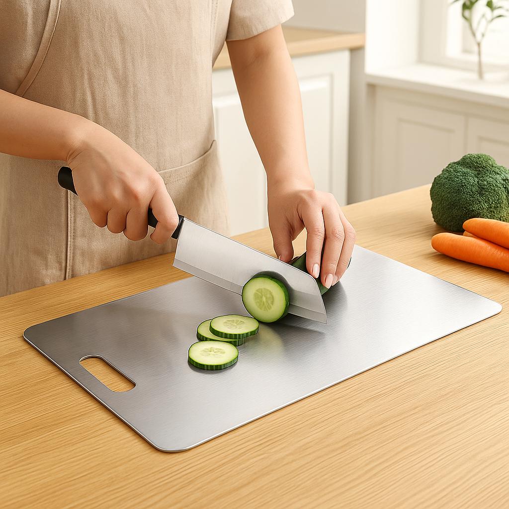 Stainless Steel Cutting Surface – Essential Hygienic Kitchen Board