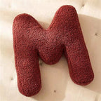 Cozy Fleece Pillows with Alphabet Letter Design – Cotton and Polyester Fill