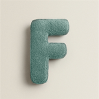 Cozy Fleece Pillows with Alphabet Letter Design – Cotton and Polyester Fill