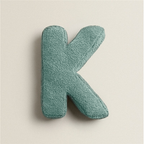 Cozy Fleece Pillows with Alphabet Letter Design – Cotton and Polyester Fill