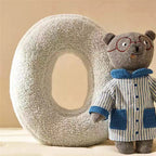 Cozy Fleece Pillows with Alphabet Letter Design – Cotton and Polyester Fill