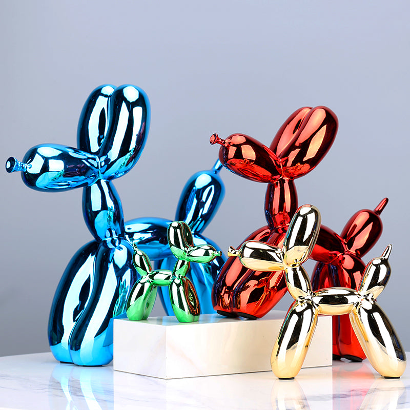 Playful Balloon Dog Figurine – High-Quality Resin Home Decoration