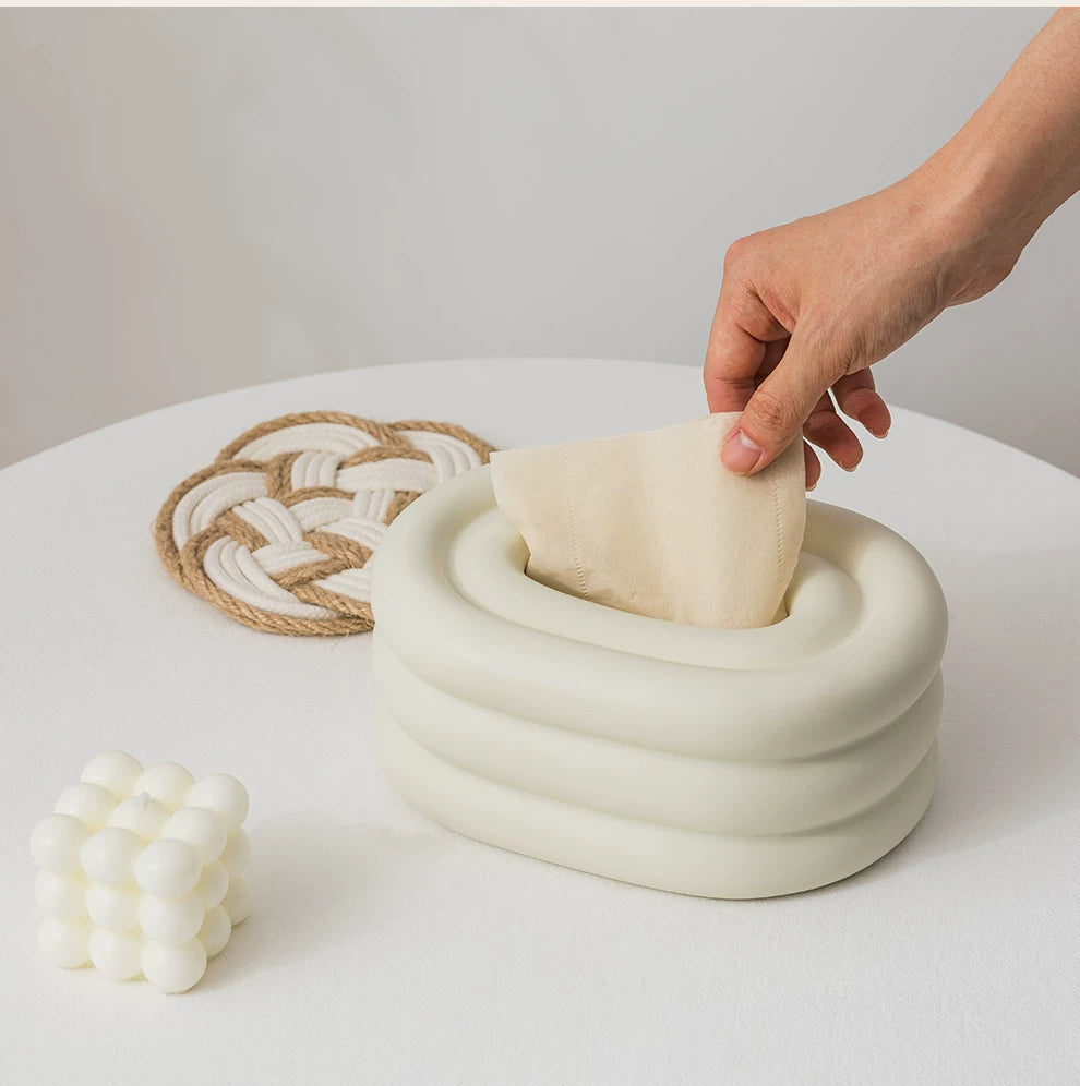 Artistic Ceramic Tissues Dispenser for Stylish Homes