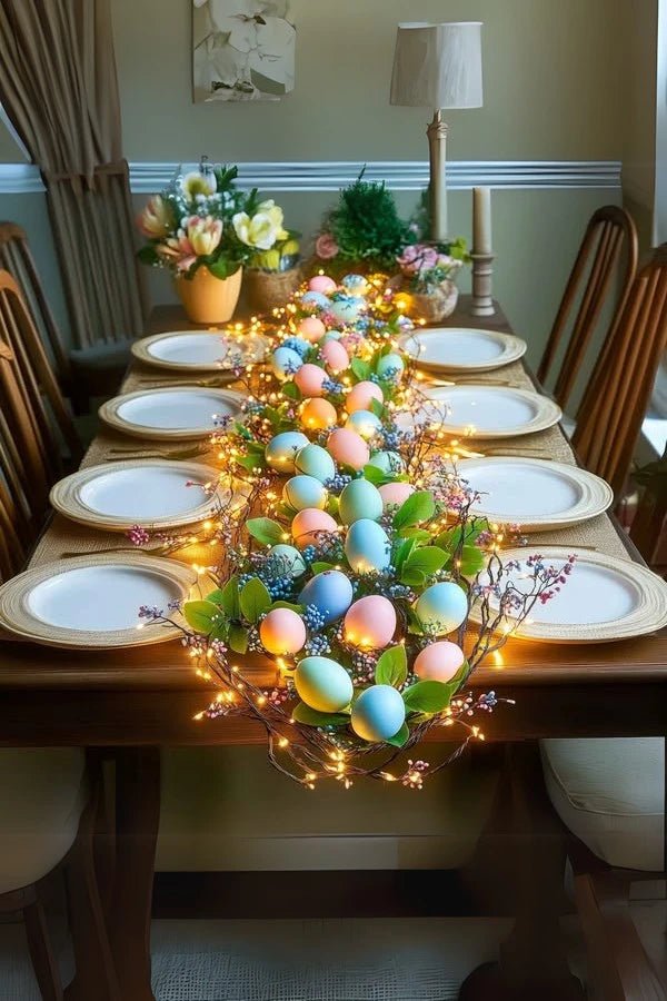 Charming Springtime Egg and Floral Garland