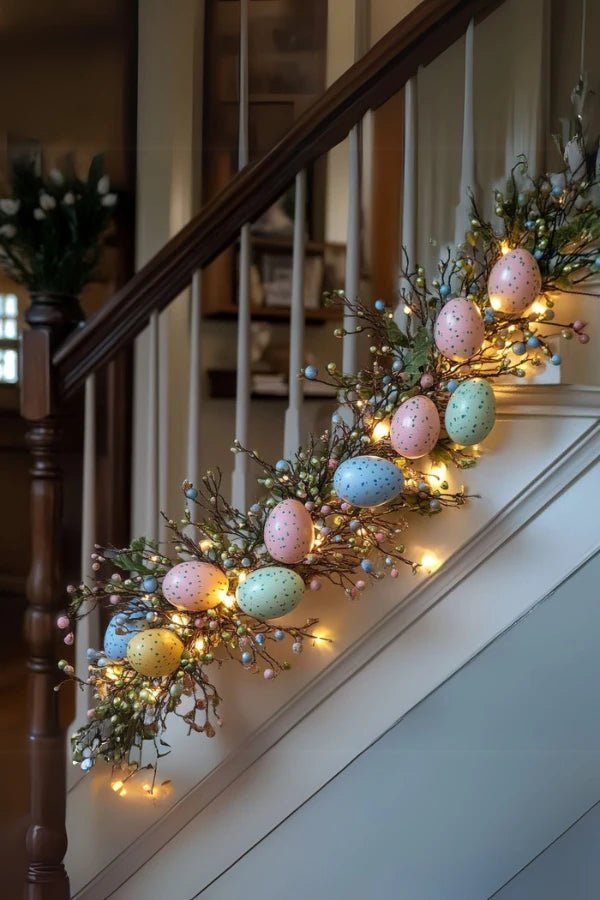 Charming Springtime Egg and Floral Garland