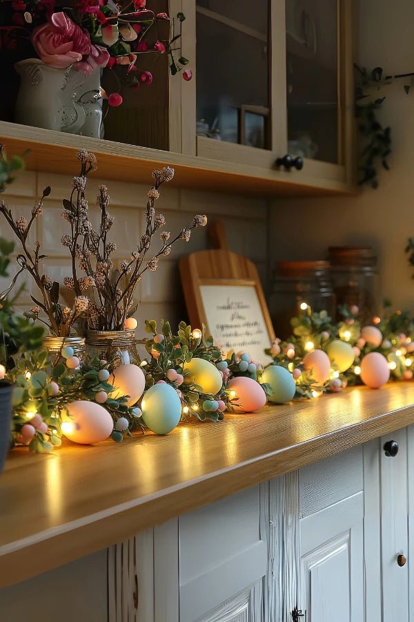 Charming Springtime Egg and Floral Garland