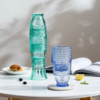 Charming Stackable Glass Tumblers for Vibrant Dining