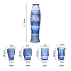 Charming Stackable Glass Tumblers for Vibrant Dining